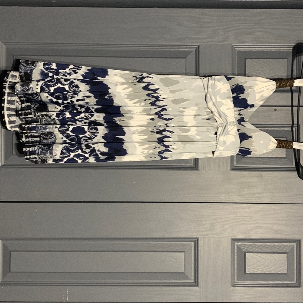 Cristinalove. Navy and Gray Sundress with pads. Size: Small B13